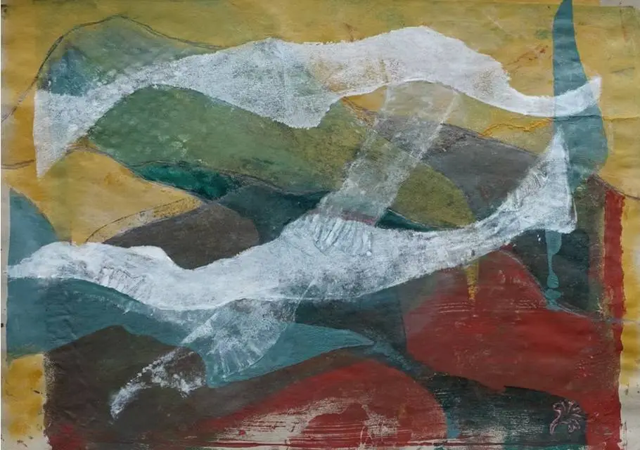 Nebelschwaden - Monotypie - 29 x 41